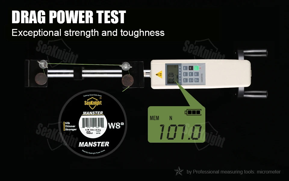 SeaKnight NEW MONSTER/MANSTER W8 II 150M 300M 500M 8 Strands Casting Braid Fishing Line 15LB-100LB Smooth Multifilament PE Line
