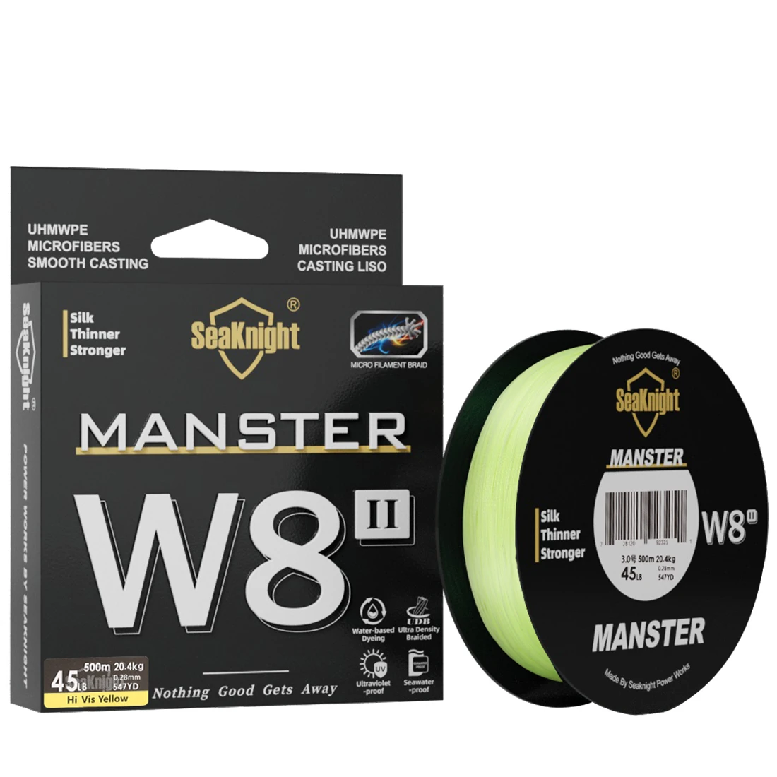 SeaKnight NEW MONSTER/MANSTER W8 II 150M 300M 500M 8 Strands Casting Braid Fishing Line 15LB-100LB Smooth Multifilament PE Line