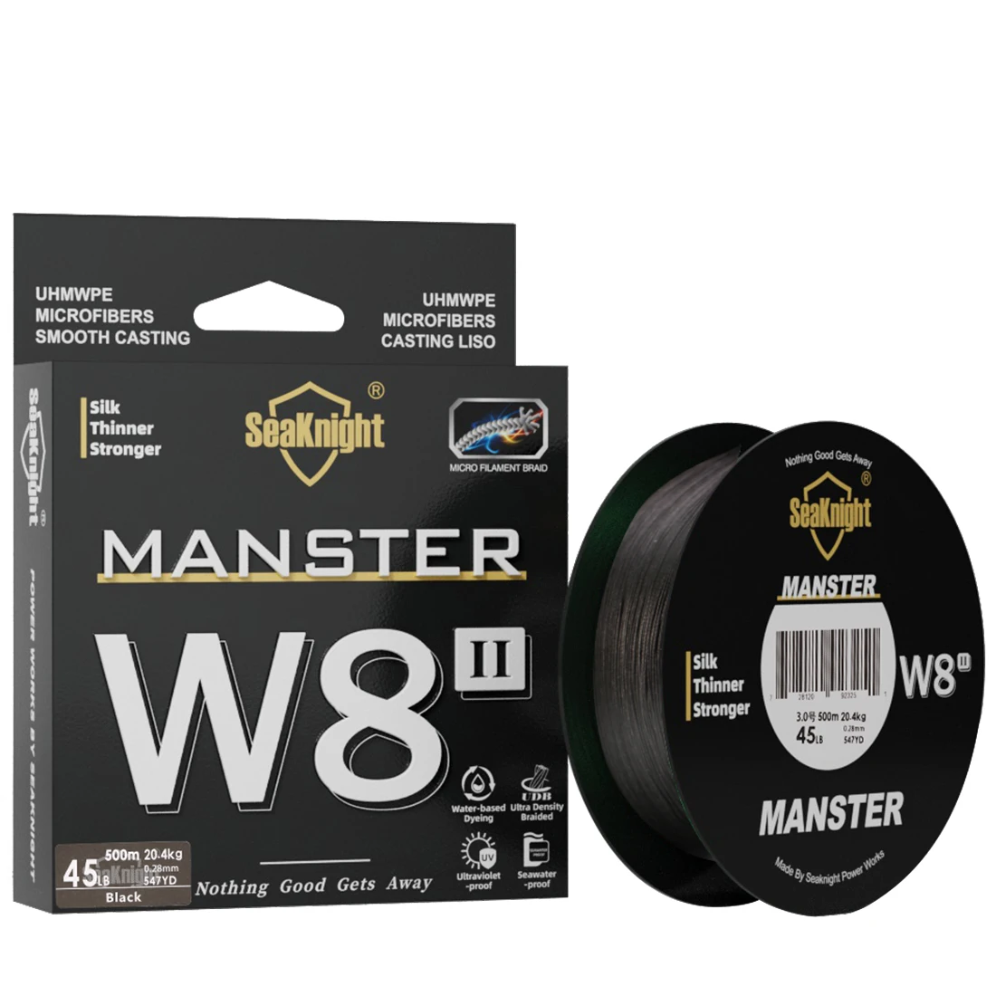 SeaKnight NEW MONSTER/MANSTER W8 II 150M 300M 500M 8 Strands Casting Braid Fishing Line 15LB-100LB Smooth Multifilament PE Line