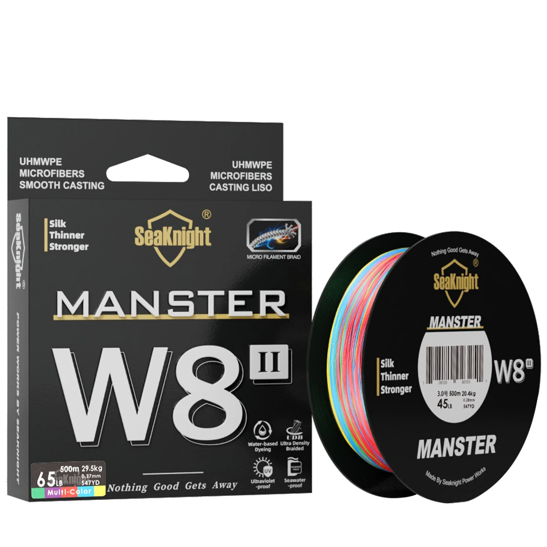 SeaKnight NEW MONSTER/MANSTER W8 II 150M 300M 500M 8 Strands Casting Braid Fishing Line 15LB-100LB Smooth Multifilament PE Line