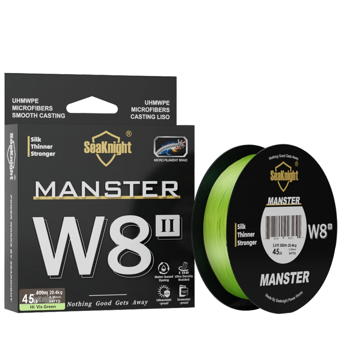 SeaKnight NEW MONSTER/MANSTER W8 II 150M 300M 500M 8 Strands Casting Braid Fishing Line 15LB-100LB Smooth Multifilament PE Line