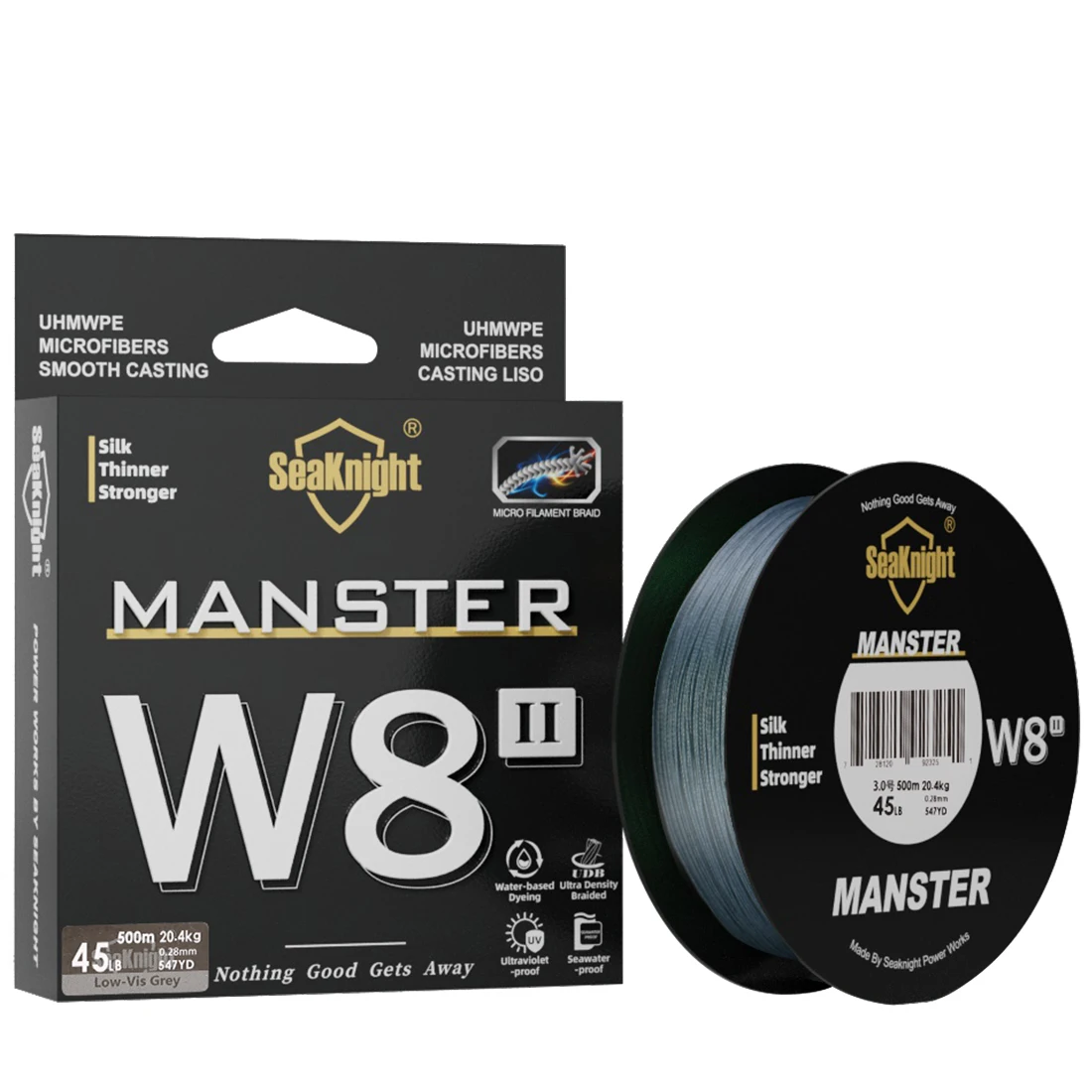 SeaKnight NEW MONSTER/MANSTER W8 II 150M 300M 500M 8 Strands Casting Braid Fishing Line 15LB-100LB Smooth Multifilament PE Line