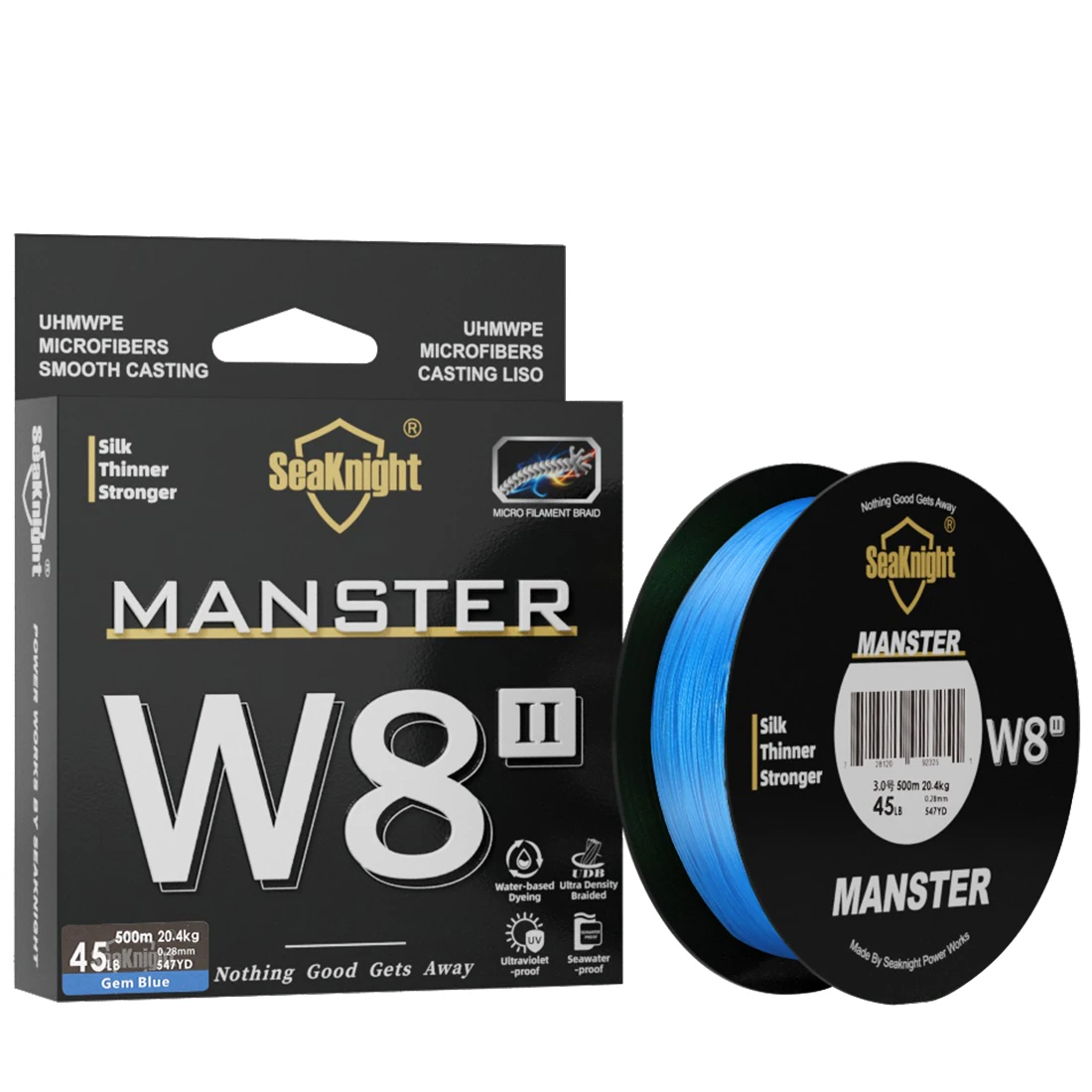 SeaKnight NEW MONSTER/MANSTER W8 II 150M 300M 500M 8 Strands Casting Braid Fishing Line 15LB-100LB Smooth Multifilament PE Line