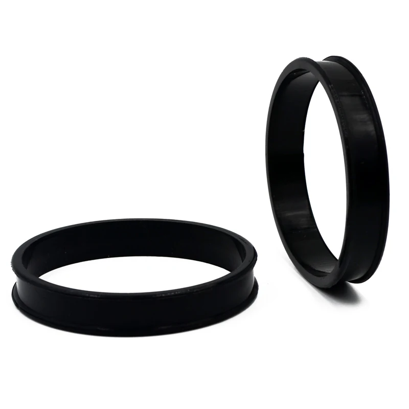 1Pair 3mm-76mm Big Size Hollow Black Silicone Flexible Double Flared Flesh Ear Tunnel Plugs Gauge Expander Stretchers Jewelry