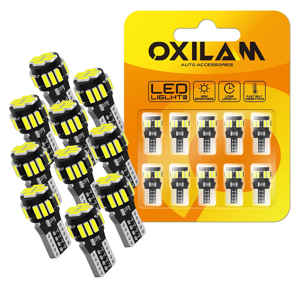10x W5W T10 LED Light Canbus 194 LED Bulb Parking Position Signal Lamp for Mercedes Benz W203 W211 W204 W210 W124 W212 W202 W205