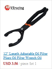 High Quality Universal 3 Jaw 3/8" Car Adjustable Oil Filter Remover Wrench Tool 60mm to 95mm 2.4" to 3.7" Auto Accessories
