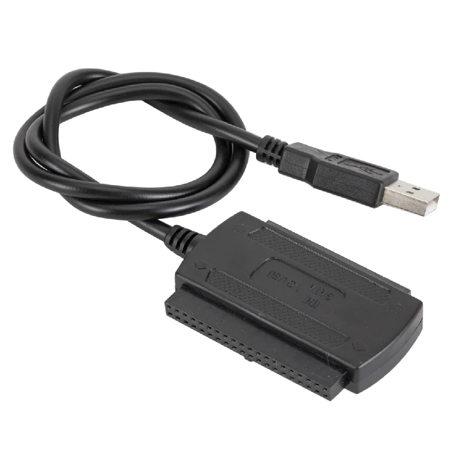 WVVMVV New 3-in-1 USB 2.0 To IDE / SATA 2.5",3.5" Hard Drive Disk HDD SSD 480Mb/s Data Interface Converter Adapter Cable
