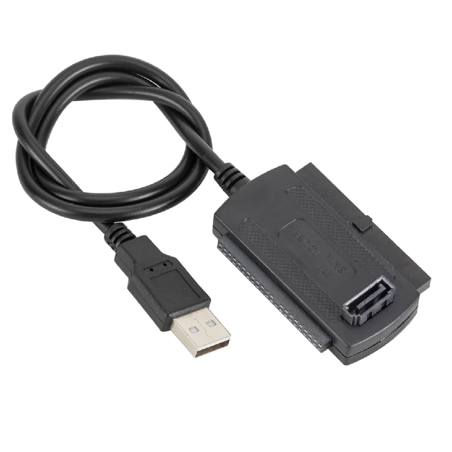 WVVMVV New 3-in-1 USB 2.0 To IDE / SATA 2.5",3.5" Hard Drive Disk HDD SSD 480Mb/s Data Interface Converter Adapter Cable