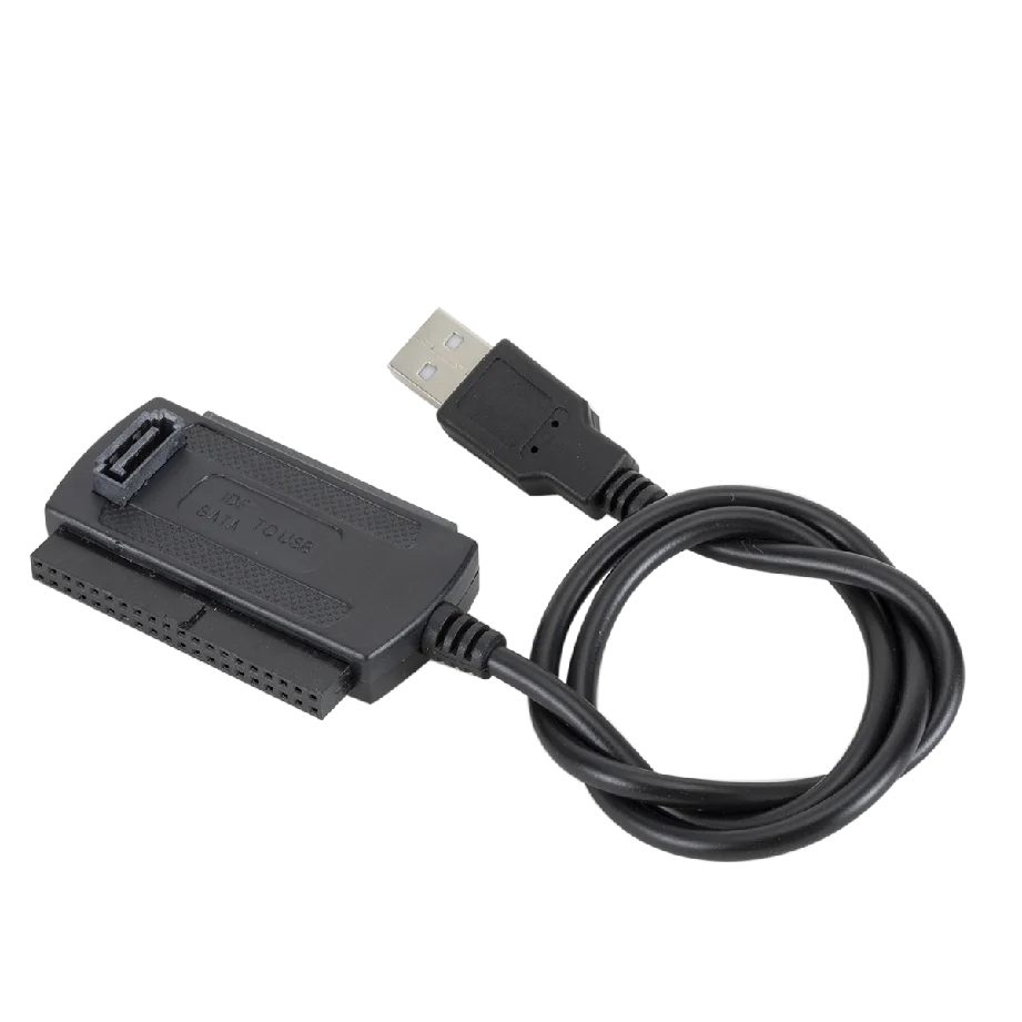 WVVMVV New 3-in-1 USB 2.0 To IDE / SATA 2.5",3.5" Hard Drive Disk HDD SSD 480Mb/s Data Interface Converter Adapter Cable