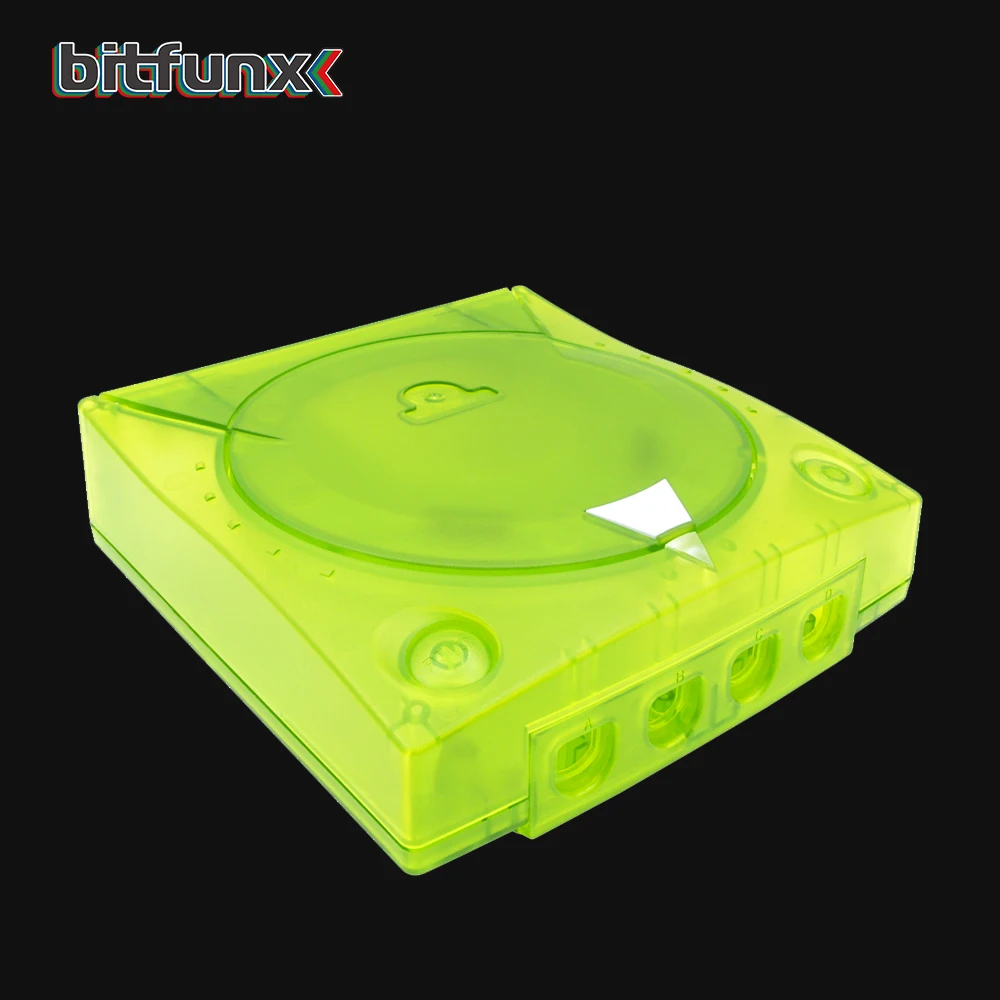 Bitfunx Replacement Plastic Shell Translucent Case for SEGA Dreamcast DC Retro Video Game Console Transparent Boxes