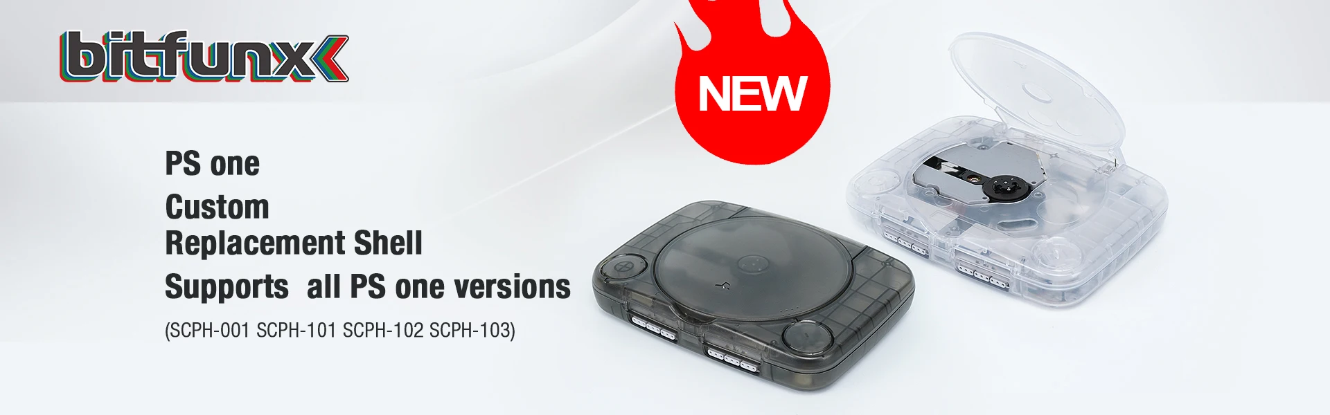 Bitfunx Replacement Plastic Shell Translucent Case for SEGA Dreamcast DC Retro Video Game Console Transparent Boxes