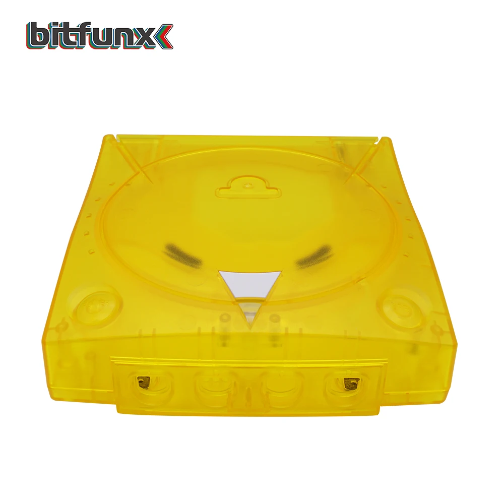 Bitfunx Replacement Plastic Shell Translucent Case for SEGA Dreamcast DC Retro Video Game Console Transparent Boxes