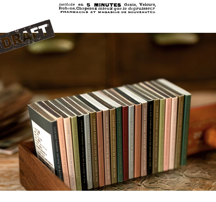 50pcs Vintage Paper for Phone Deco Retro Stationery Supplies Litmus Paper Bullet Journaling Label Scrapbooking Material