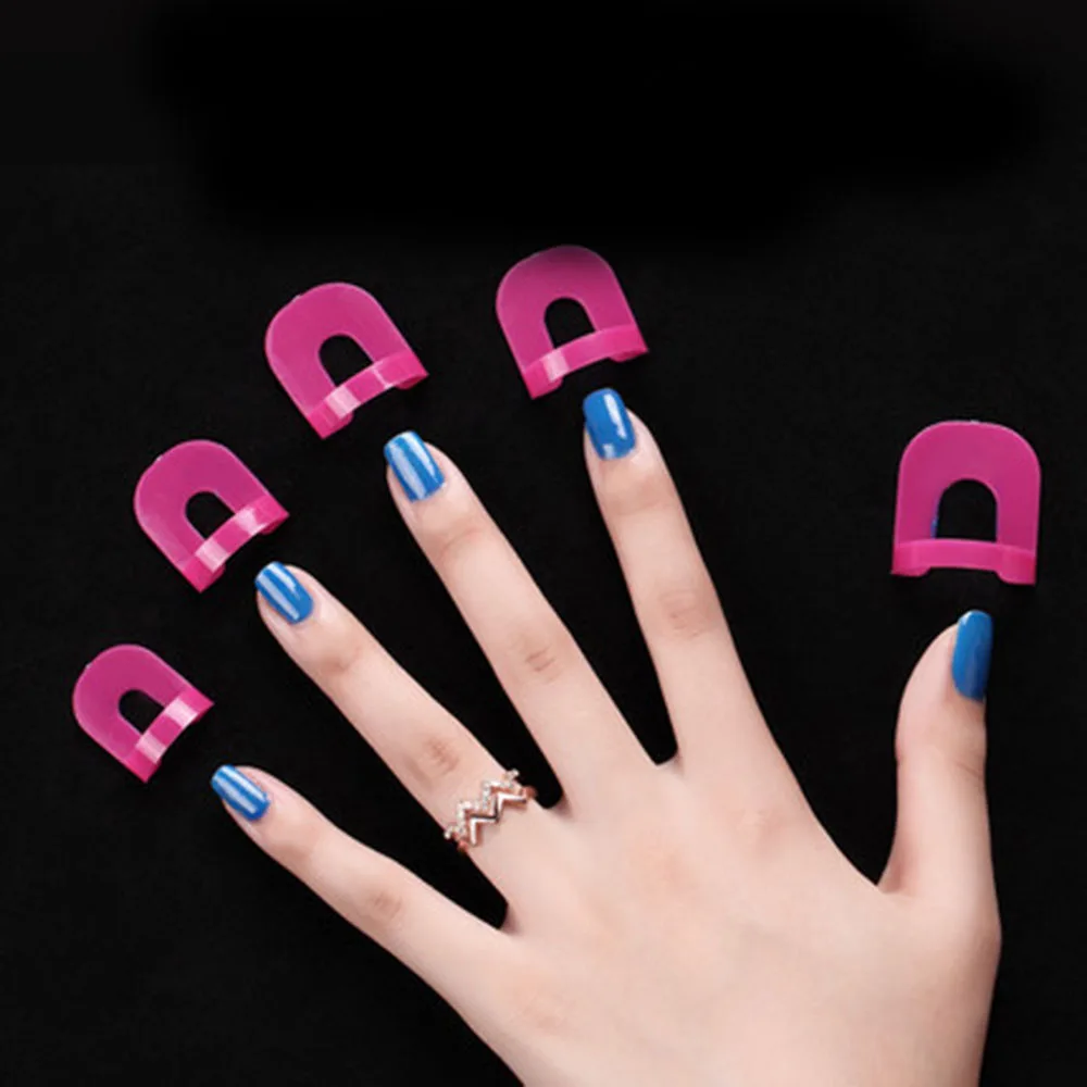 26pcs/set 10 Sizes G Curve Shape Varnish Shield Nail Protector Finger Cover Spill-Proof French Stickers Manicure Nail Art Tools