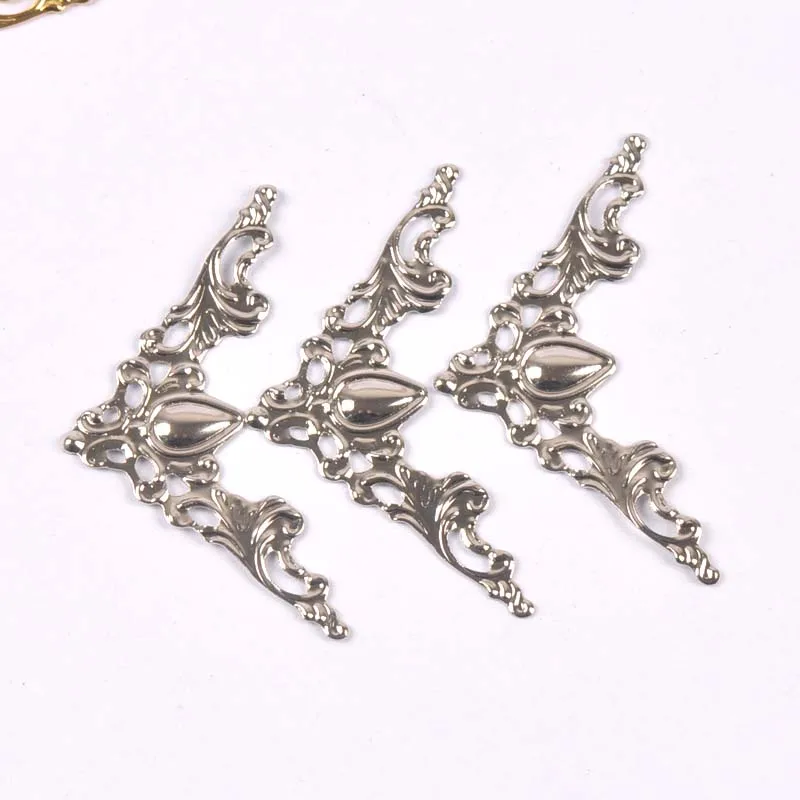 20pcs Silver/Golden/Bronze Metal Books Corners Protectors For Scrapbooking Accessories Photo Albums DIY Crafts Decor 40x40mm