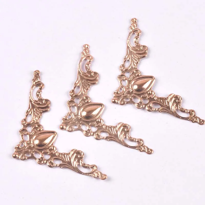 20pcs Silver/Golden/Bronze Metal Books Corners Protectors For Scrapbooking Accessories Photo Albums DIY Crafts Decor 40x40mm