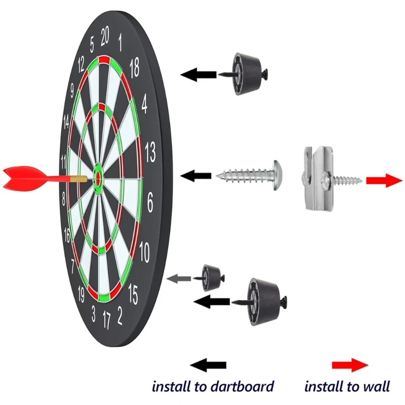 Dartboard Mounting Bracket Kit Screws Darts Boards for Wall Hanging Dartboard