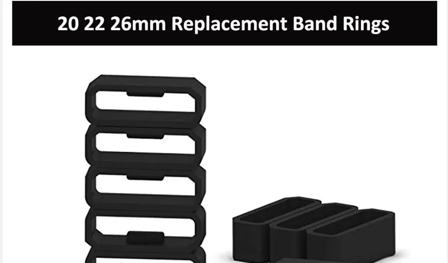 hot 2-10pcs Rubber Watch Strap Band Keeper Loop Security Holder Retainer Ring For Garmin Fenix 6X 6X 6 Pro 5X 5S 5 5 Plus 3 HR