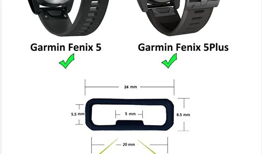 hot 2-10pcs Rubber Watch Strap Band Keeper Loop Security Holder Retainer Ring For Garmin Fenix 6X 6X 6 Pro 5X 5S 5 5 Plus 3 HR