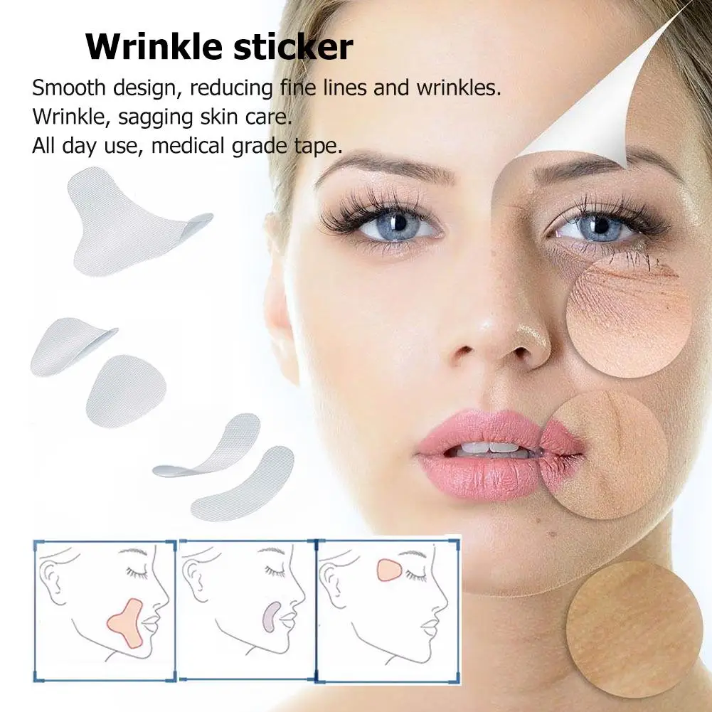 12/24/27pcs Thin Face Stickers EVA Anti-Wrinkle Anti-aging Patches Forehead Lift Tapes Beauty Skin Lift Up Unisex