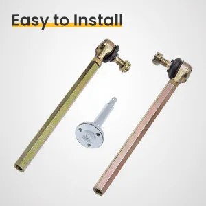 Steering Wheel Parts Tie Rod Rack Adjustable Shaft Set Unit For 110cc Go Kart 110cc Go Kart Assembly Shaft Kit