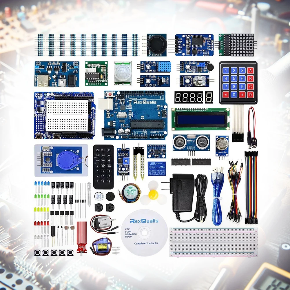 Most Complete Starter Kit for Arduino un0 R3 STEM Projects with Servo Most Complete Electrnoics Starter Kit LEDs for Arduino IDE