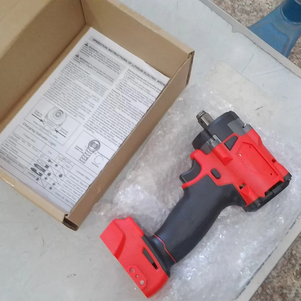 Brushless Impac Wrench 500N.m Electric Driver 1/2" Repair Cordless Screwdriver 4 Gears Power Tools for Milwaukee 18V Battery
