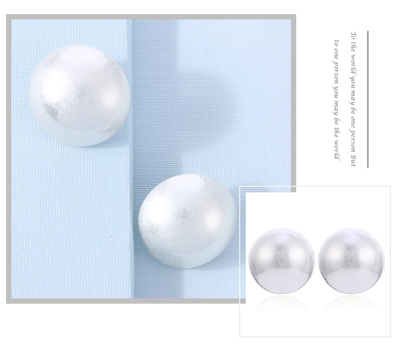 Badu Frosted Gold Color Semi-Ball Stud Earrings for Women Vintage Metal Big Round Earrings Jewelry Party Fashion Accessories