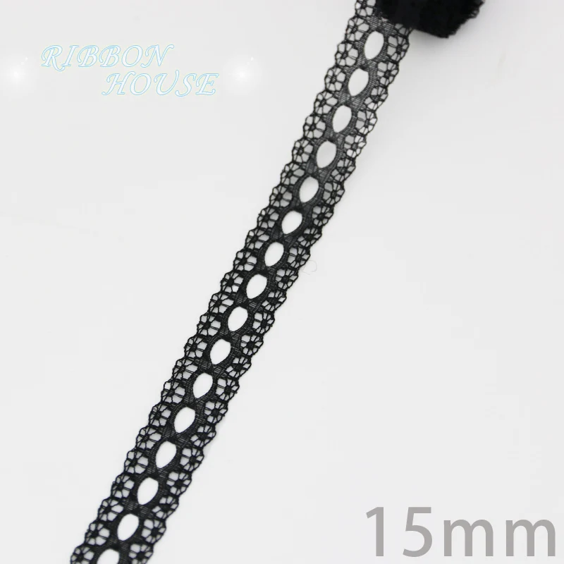 (10 Yards/Roll) Black Lace Fabric Ribbon Webbing Decoration Lovely Gift Packing Material