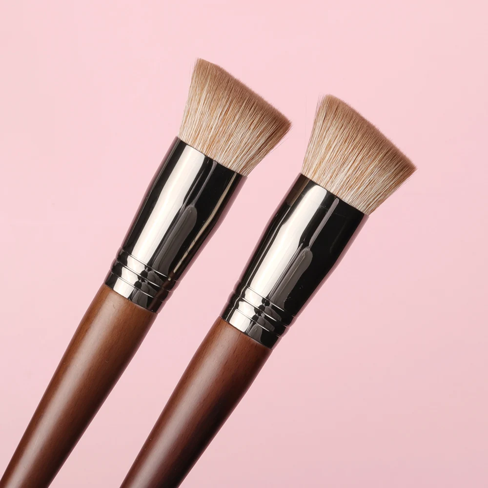 OVW Cosmetic 2/6 pcs Makeup Eye Shadow Brush Set Goat Hair Tool Ultra Soft Make Up Tapered Blender Diffuse Kit Cut Crease Brush