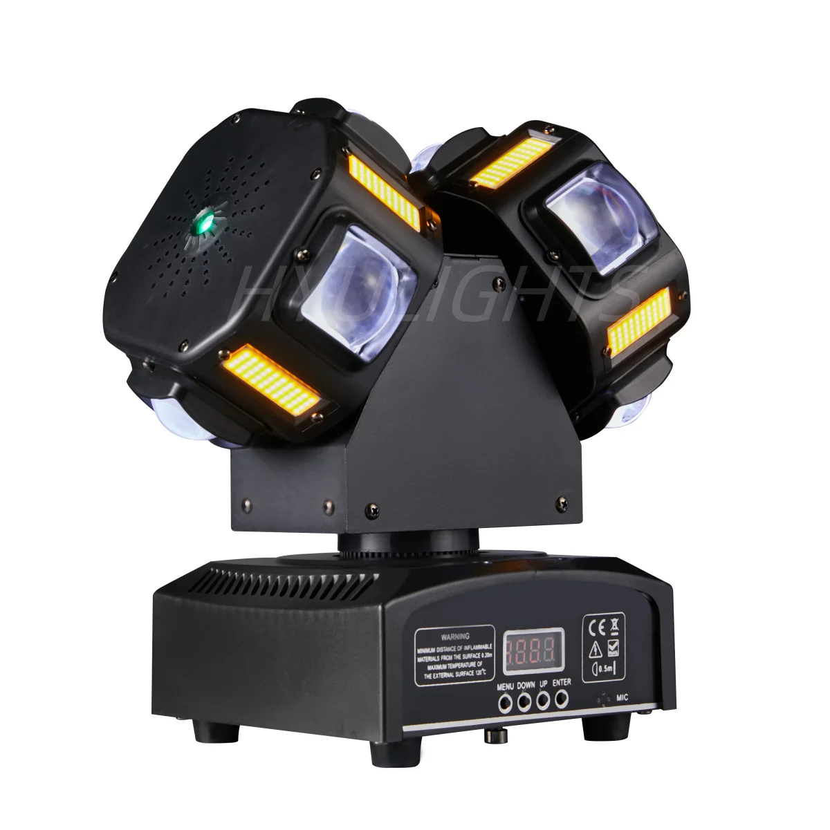 150W Double Head LED Beam&Strobe&Laser 3in1 Moving Head 8x12W RGBW 8x5W Bright Golden Red Green Laser Star DJ Lights effect