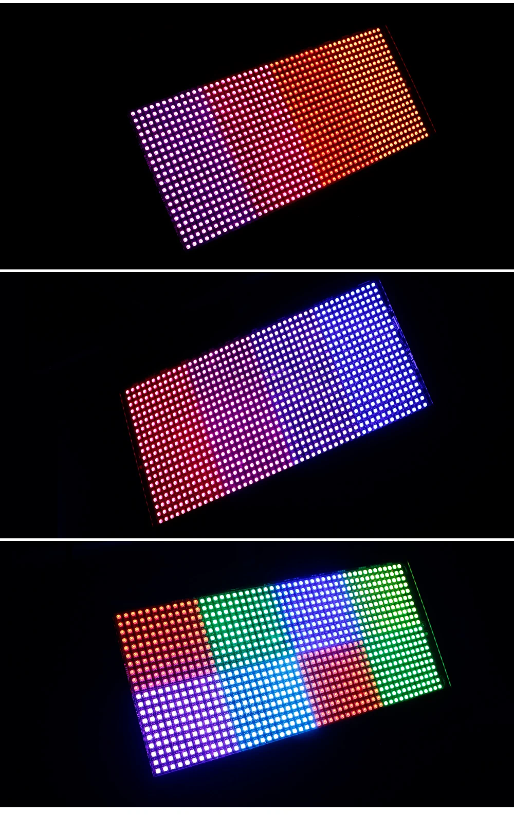 SHEHDS 2/4Pcs LED 200W RGB Marquee Strobe Light 960 SMD 5050 RGB LED For DJ Disco Wedding Nightclub