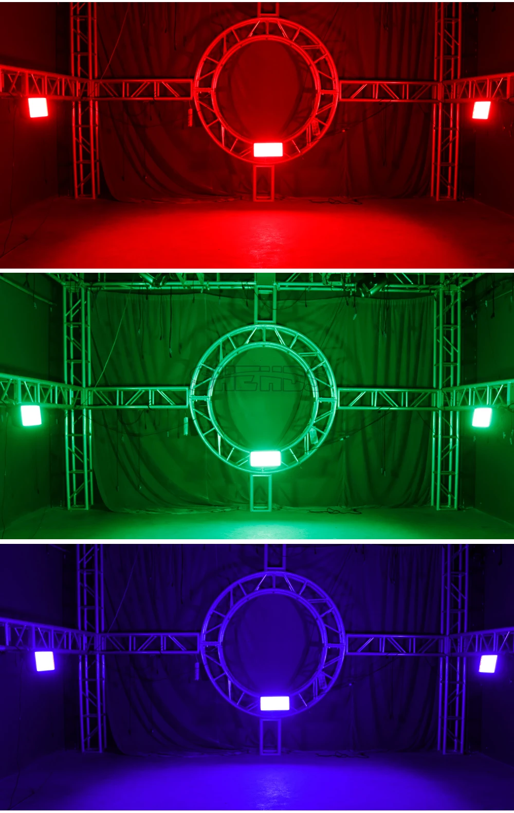 SHEHDS 2/4Pcs LED 200W RGB Marquee Strobe Light 960 SMD 5050 RGB LED For DJ Disco Wedding Nightclub