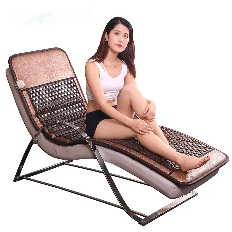 Natural Tourmaline Germanium Stone Mattress Massage Heating Pad Far-Infrared Thermal Stone Therapy 190x60cm Relieve Back Pain