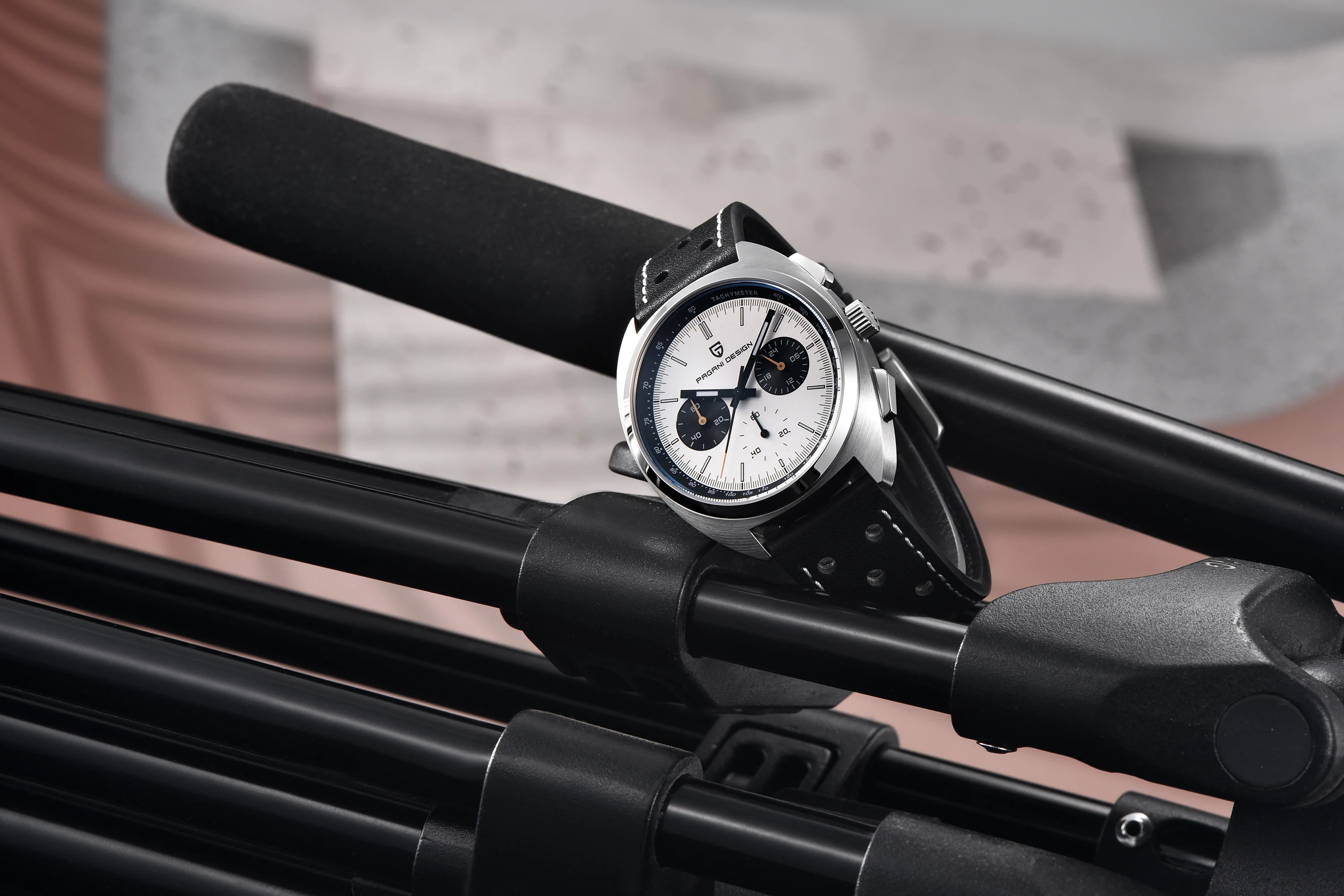 PAGANI DESIGN 2025 New Panda Dial Men Watches Luxury Quartz Watch For Men Japan VK63 Sport Chronograph Sapphire glass Wristwatch