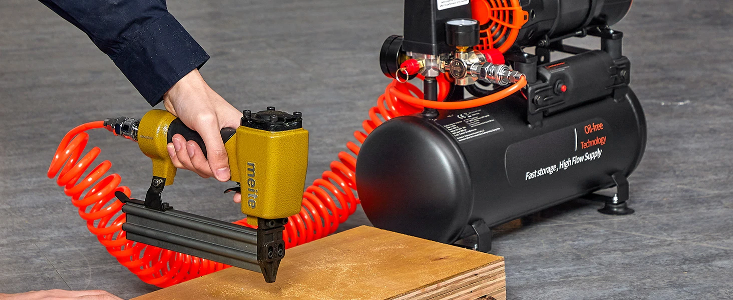 SucceBuy Air Compressor 9L 18L 24L 35L Oil-free Portable Air Pump for Home Repair Tire Inflation Woodwork Nailing Compressor