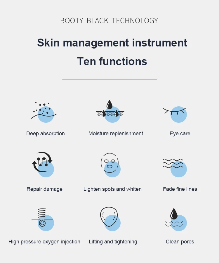 The New 10 In 1 Aqua Peeling Lift Skin Bubble Moisturizer Oxygen Machine Skin Care Cleansing Facial Dermabrasion Equipment