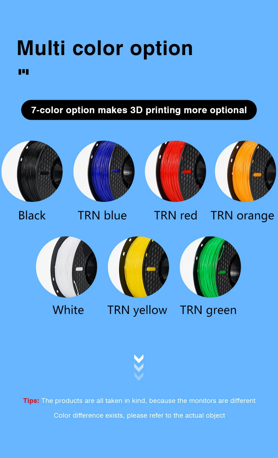 KINGROON Flexible TPU Filament 1.75mm, 5KG 10KG 3D Printing TPU Filament For 3D Printer, Soft 3D Plastic Material Non-Toxic