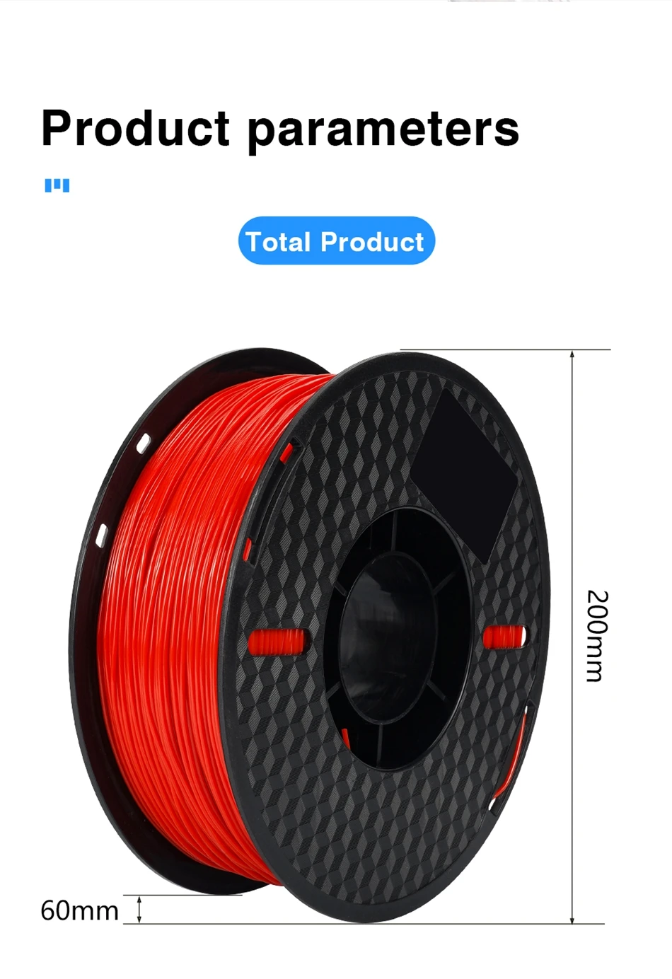 KINGROON Flexible TPU Filament 1.75mm, 5KG 10KG 3D Printing TPU Filament For 3D Printer, Soft 3D Plastic Material Non-Toxic
