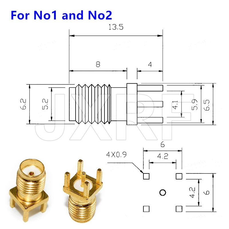 10Pcs SMA Female Jack Male Plug Adapter Solder Edge PCB Straight Right Angle Mount RF Copper Connector Plug Socket