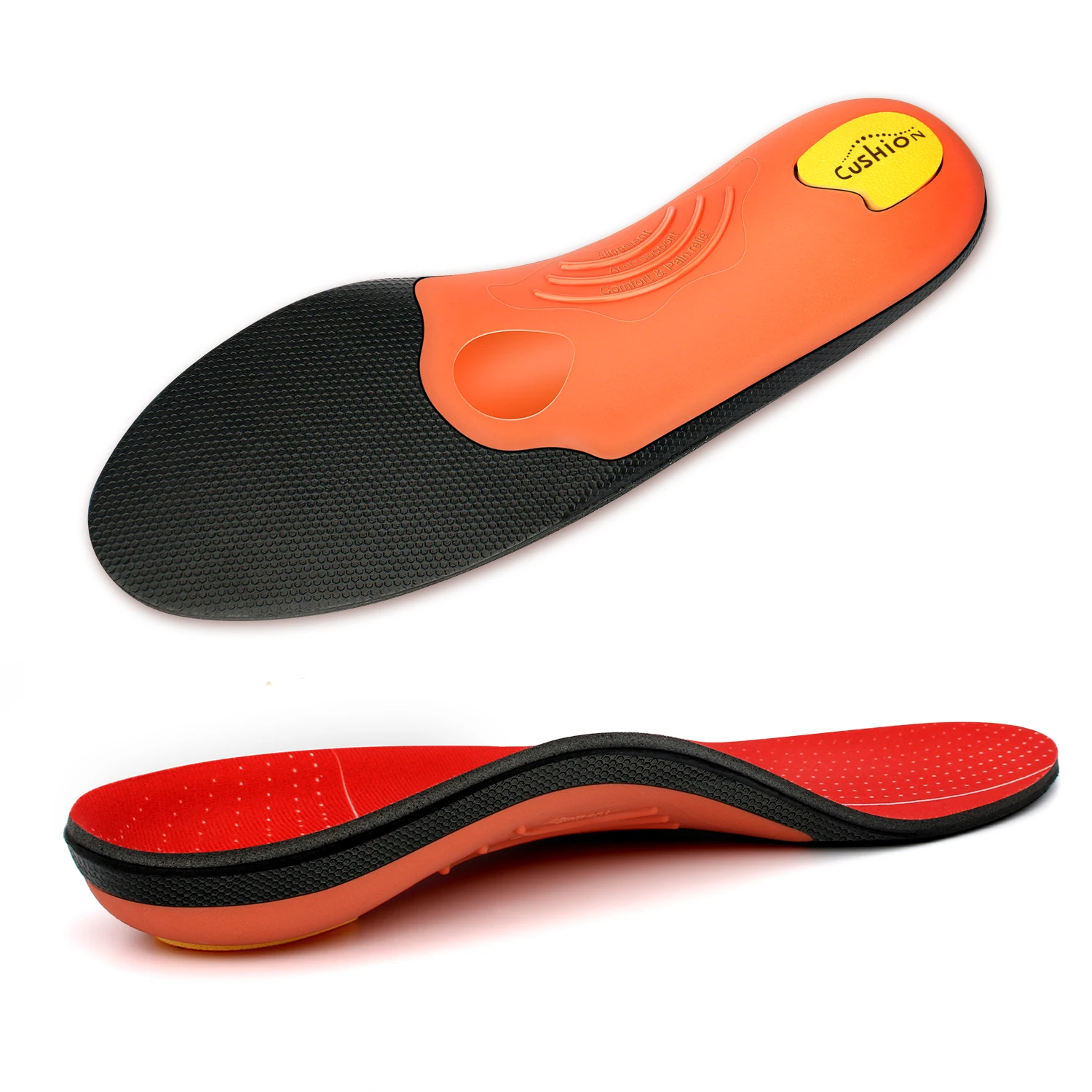 Flat Feet Template Arch Support Orthopedic Insoles,Men Women Plantar Fasciitis Heel Pain Orthotics Insoles Sneakers Shoe Inserts