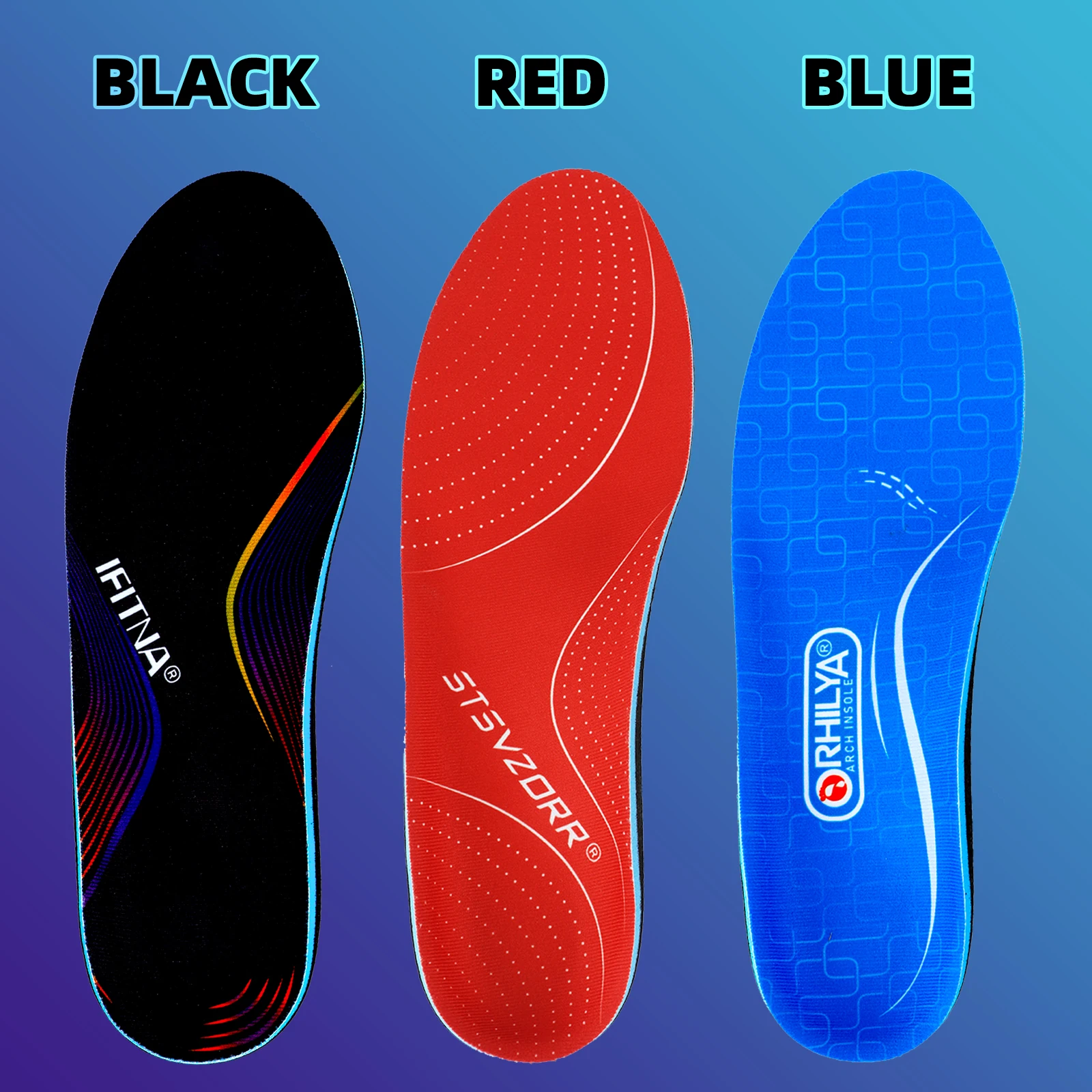 Flat Feet Template Arch Support Orthopedic Insoles,Men Women Plantar Fasciitis Heel Pain Orthotics Insoles Sneakers Shoe Inserts
