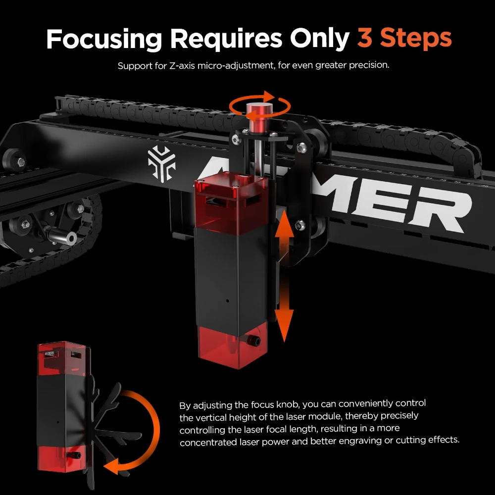 ACMER P1 10W Powerful Laser Engraver Wifi APP Control Woodworking Cutting Machine Wood Leather Panel Engraving 400x410mm Size