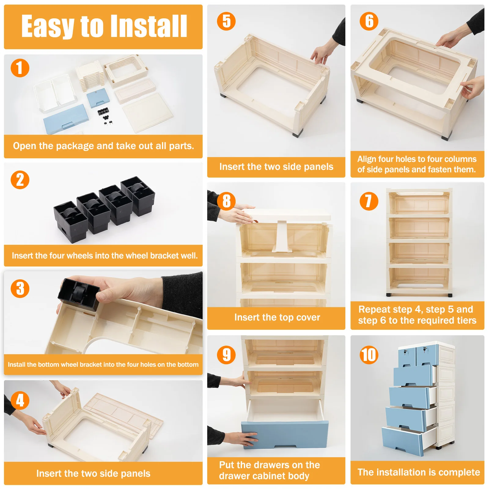 Drawer Plastic Bookshelf Storage Living Room Cabinets Filing Toy Display Cabinet Bedroom Closet Furniture