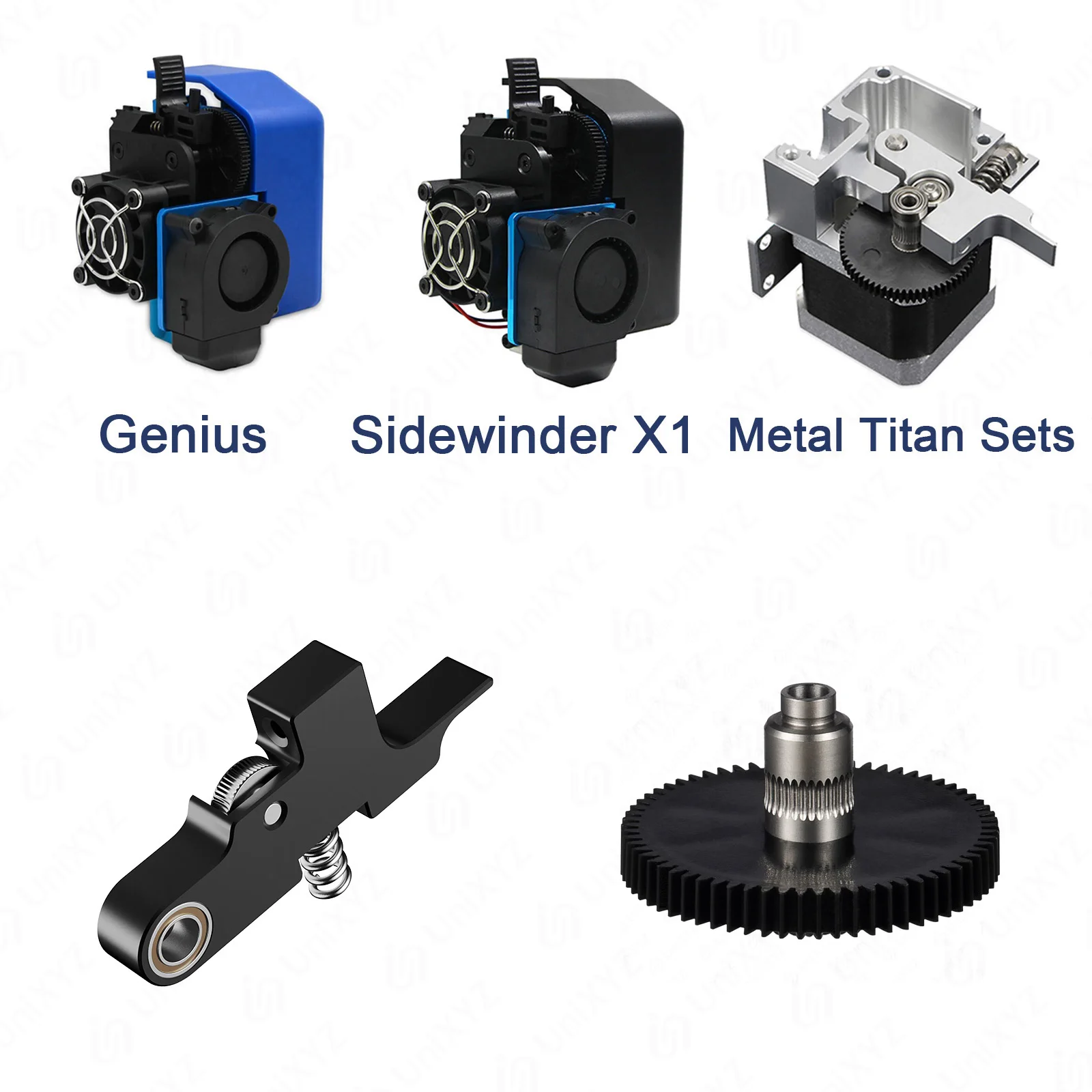 Upgraded 1.75mm Metal Extruder Level Gear For Artillery Genius Sidewinder X1 X2 Hornet Titan Aero Extruder Idler Arm and Gear