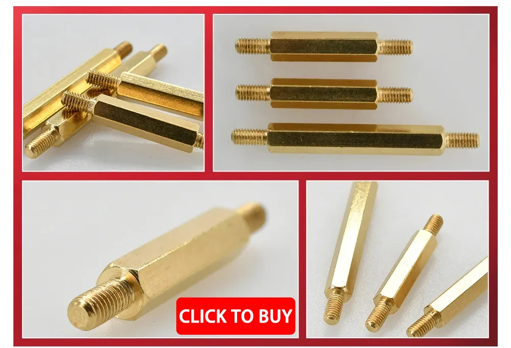 Thread M3 Circuit Boards Spacer Hex Brass Standoff Screw Pillar Fixed PCB Computer PC Motherboard Female Male Standoff Spacer
