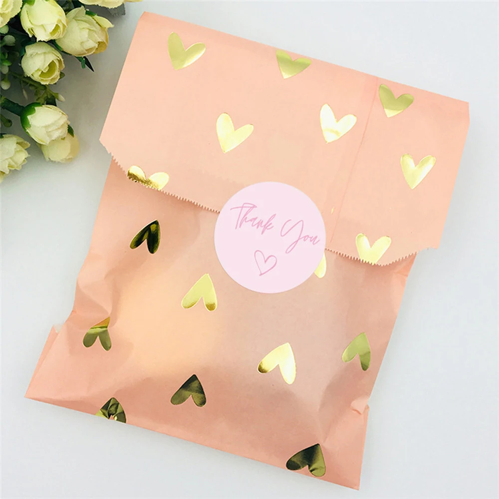 100-500pcs Round Thank You Stickers for Envelope Seal Labels Gift Packaging Decor Birthday Party Scrapbooking Stationery Sticker