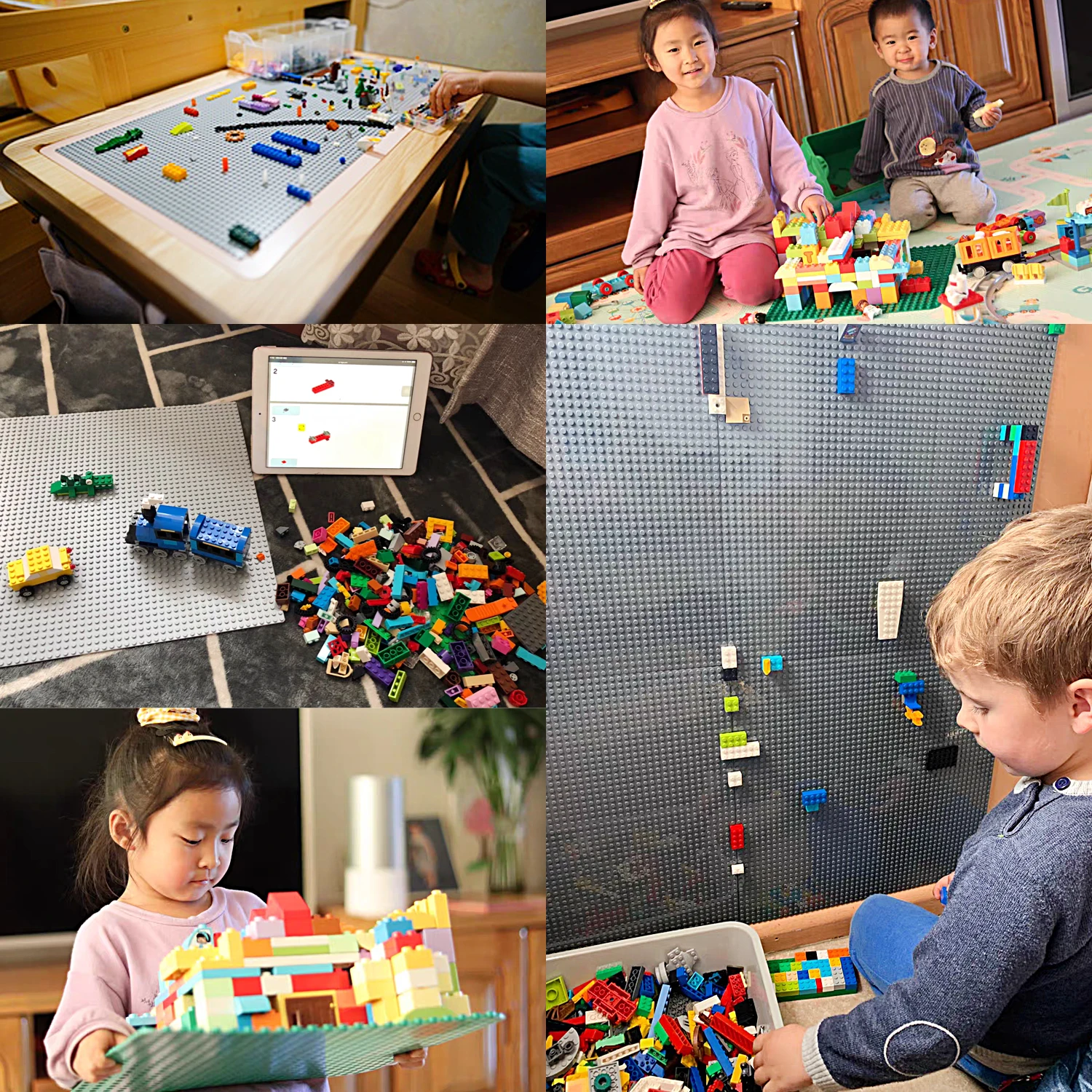 32*32 50*50 Dots Classic Base Plates Blocks DIY Small Size City Road Bricks Baseplates Construction Building Toys For Kids Gifts
