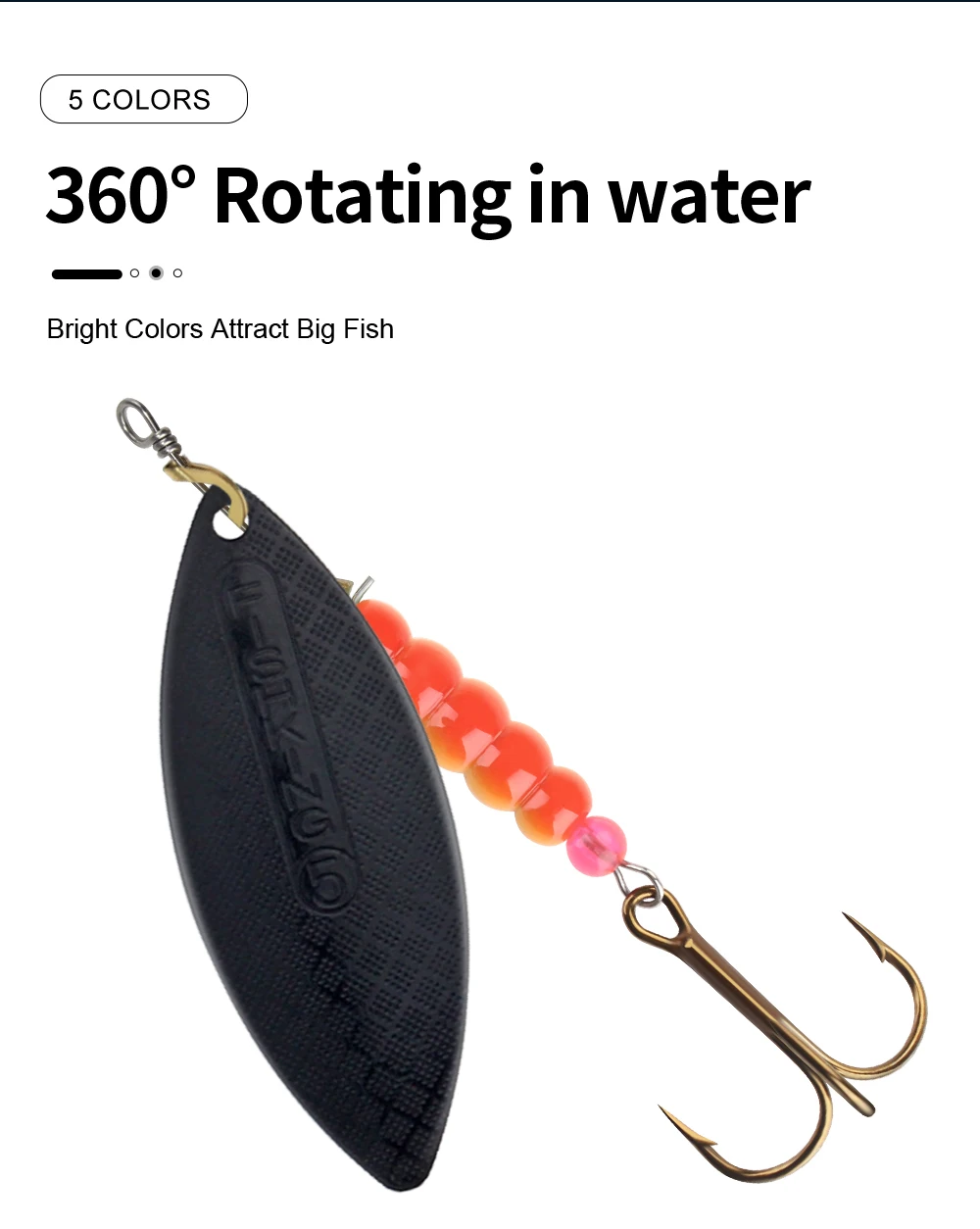 NGB Spinner Lure Bait 4.5g/7.0g/12.5g/17.4g/27.1g Spoon Lures Pike Metal Fishing Lure Bass Hard Bait With Hooks