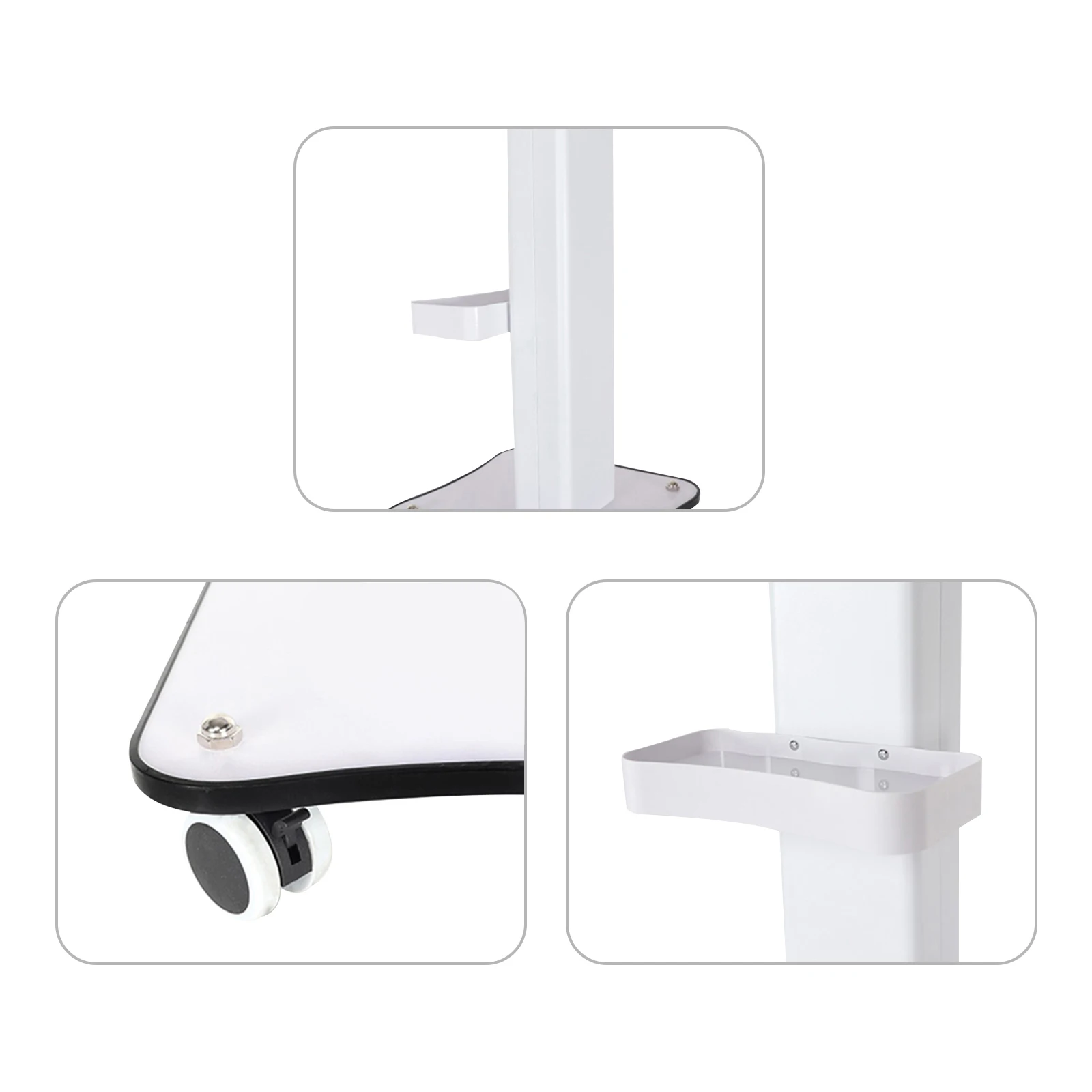 SPA Beauty Storage Beauty Salon Stand Rolling Trolley Cart Equipment Machine Holder Organizer 3 Tier 3.8KG with Push Handle